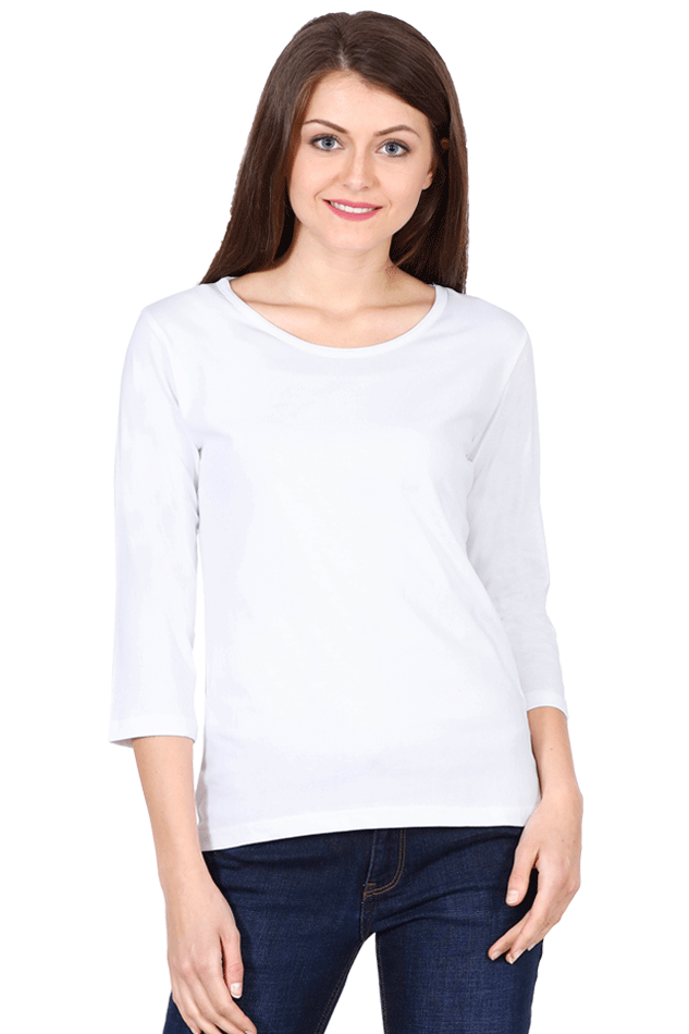 FEMALE ROUND NECK FULL SLEEVE T- SHIRT