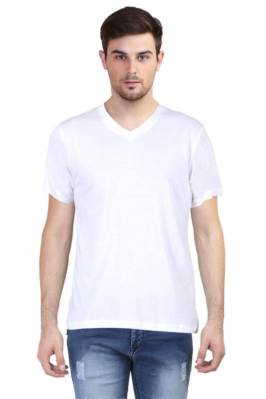 MALE VNECK HALF SLEEVE T-SHIRT