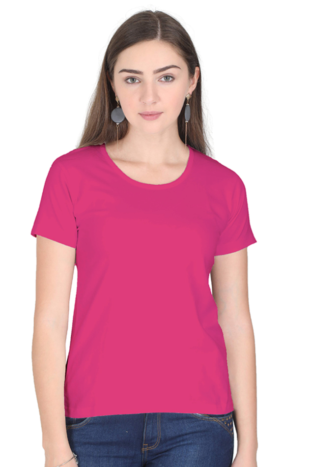 FEMALE ROUND NECK HALF SLEEVE CLASSIC T -SHIRT