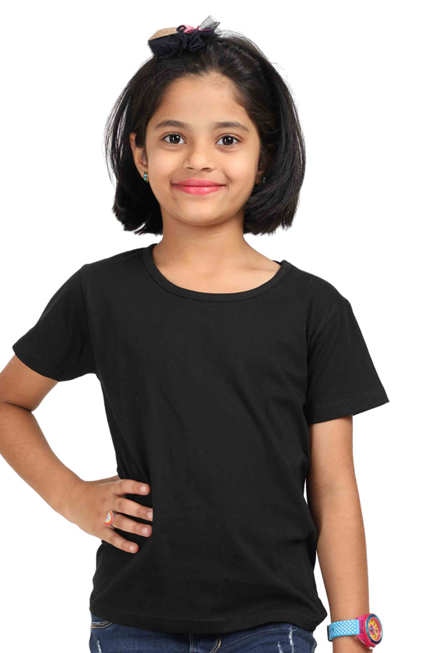 GIRL ROUND NECK HALF SLEEVE CLASSIC T-SHIRT