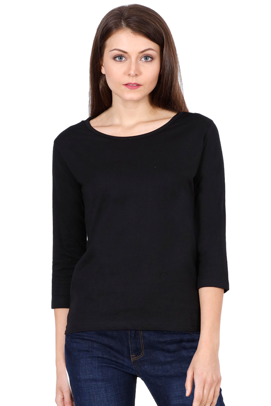 FEMALE ROUND NECK FULL SLEEVE T- SHIRT