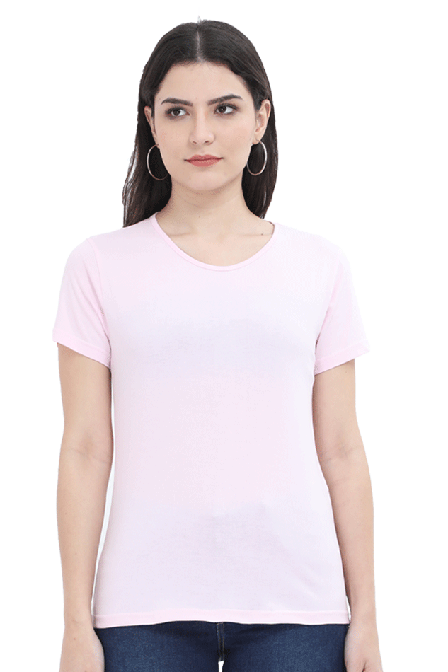 FEMALE ROUND NECK HALF SLEEVE CLASSIC T -SHIRT