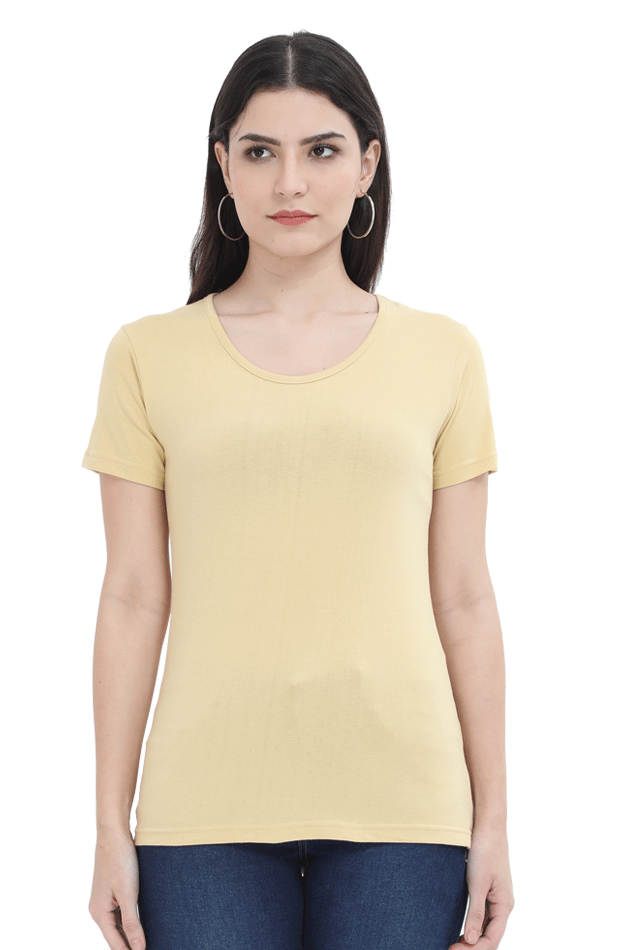 FEMALE ROUND NECK HALF SLEEVE CLASSIC T -SHIRT